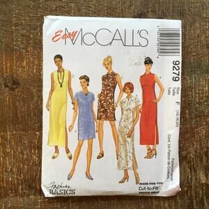 McCalls Sewing Pattern 9279 Mandarin Collar Qipao Cheongsam Dress 16-20 UNCUT